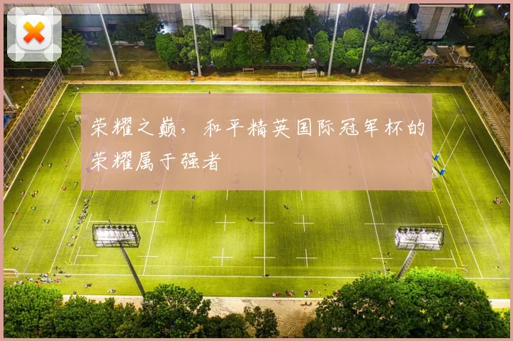 荣耀之巅，和平精英国际冠军杯的荣耀属于强者
